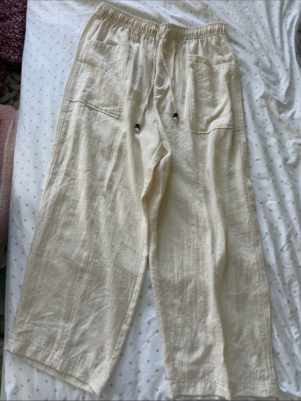 Zara Wide Leg Linen Pants